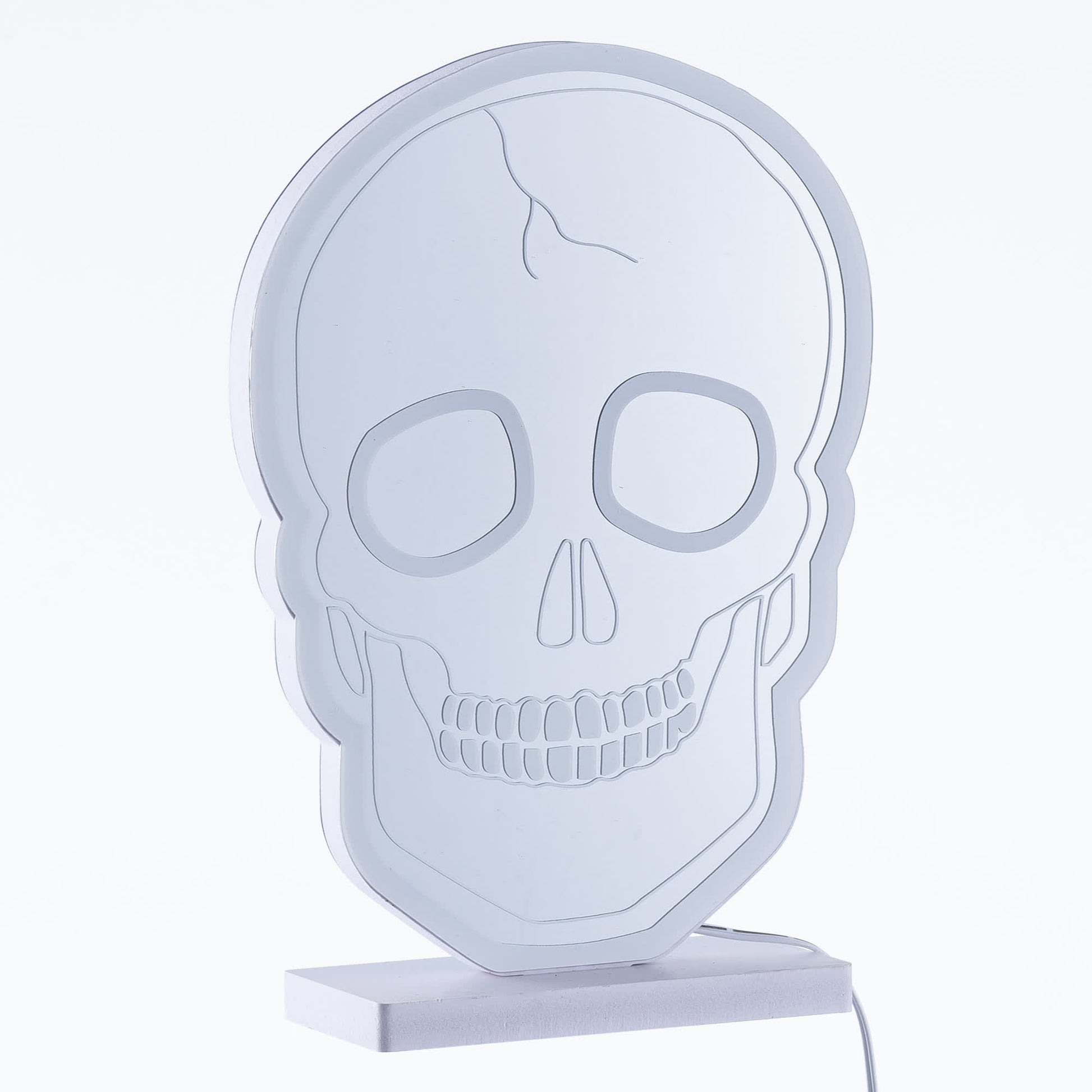 Luci a forma di teschio di Halloween con supporto - image 7