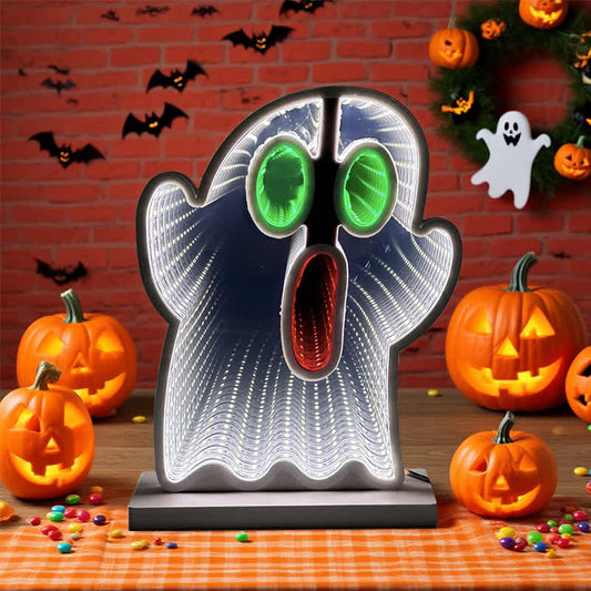 Luci infinite 3D con demone divertente di Halloween - image 1