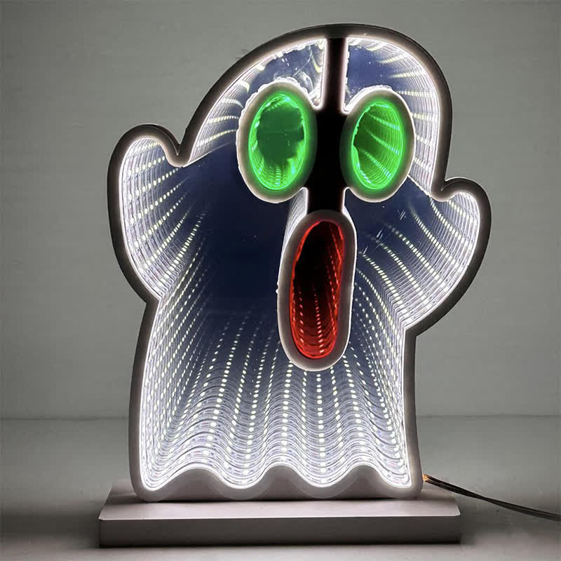 Luci infinite 3D con demone divertente di Halloween - 2 pezzi - 2"L x 9"L x 6"A - image 4