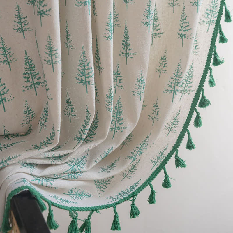 Tenda con stampa abete verde - image 6