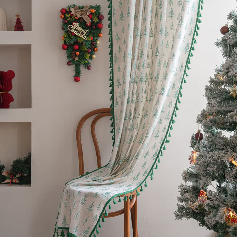 Tenda con stampa abete verde - image 4