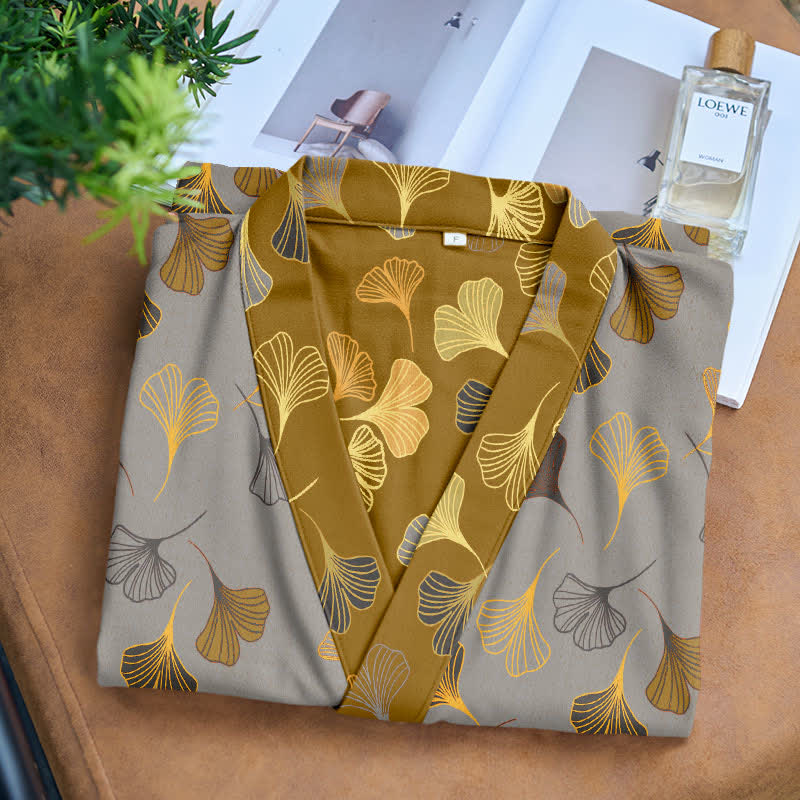 Kimono in garza di cotone Ginkgo Biloba - image 26