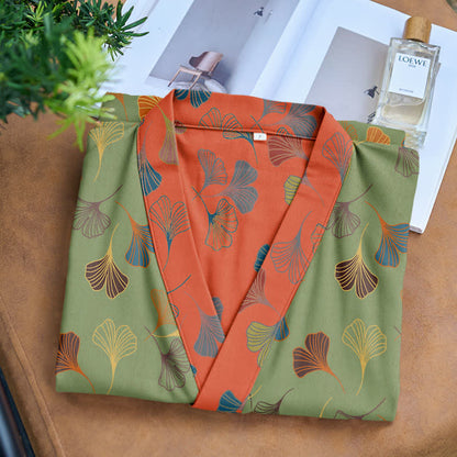 Kimono in garza di cotone Ginkgo Biloba - image 28