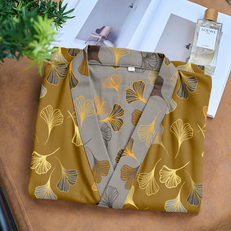 Kimono in garza di cotone Ginkgo Biloba - image 40