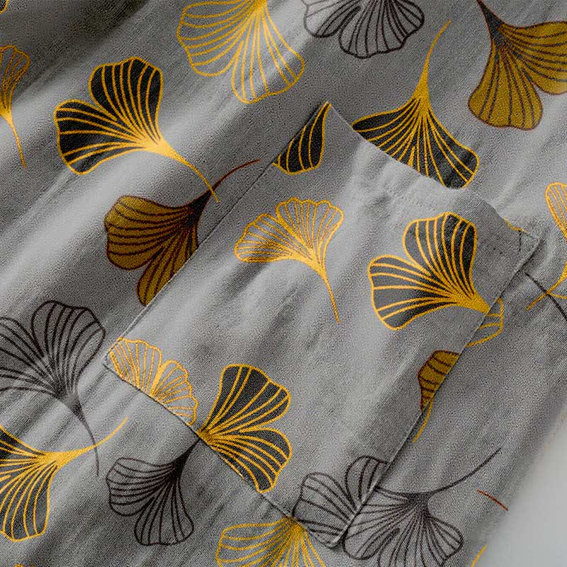 Kimono in garza di cotone Ginkgo Biloba - image 19