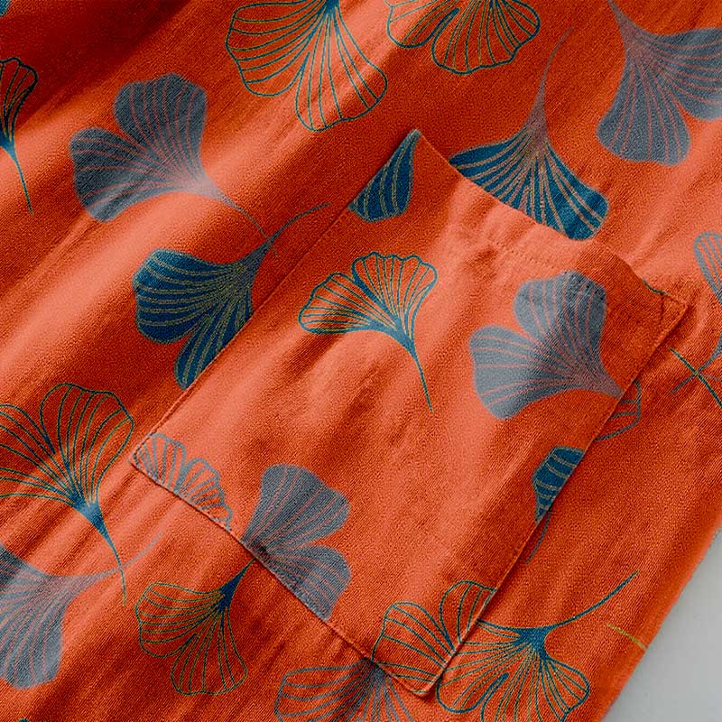 Kimono in garza di cotone Ginkgo Biloba - image 24