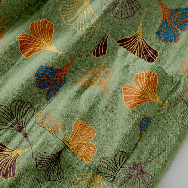 Kimono in garza di cotone Ginkgo Biloba - image 29