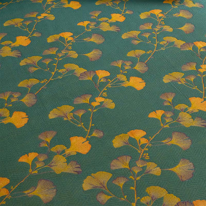 Lenzuolo con angoli in cotone con foglie di ginkgo grande - image 9