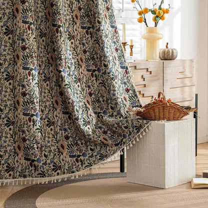Tenda artistica con nappe a forma di foglia di girasole - Tasca per asta - 150cm x 260cm - image 1