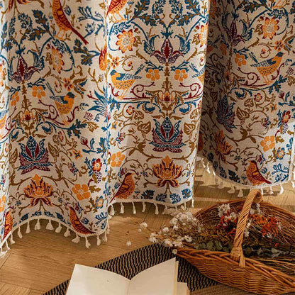 Tenda vintage con nappe e uccelli botanici - image 5