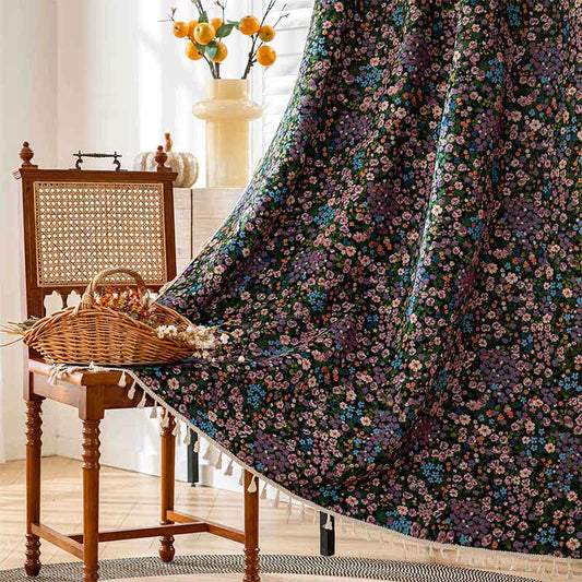 Tenda con nappe stampate con fiori di ciliegio - Tasca per asta - 150cm x 260cm - image 1