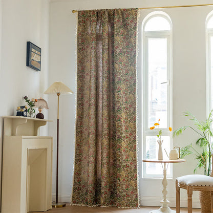 Tenda con nappe floreali vintage pittoriche - image 2