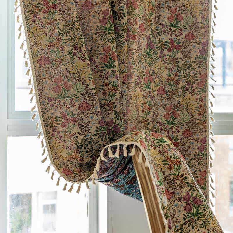 Tenda con nappe floreali vintage pittoriche - image 7