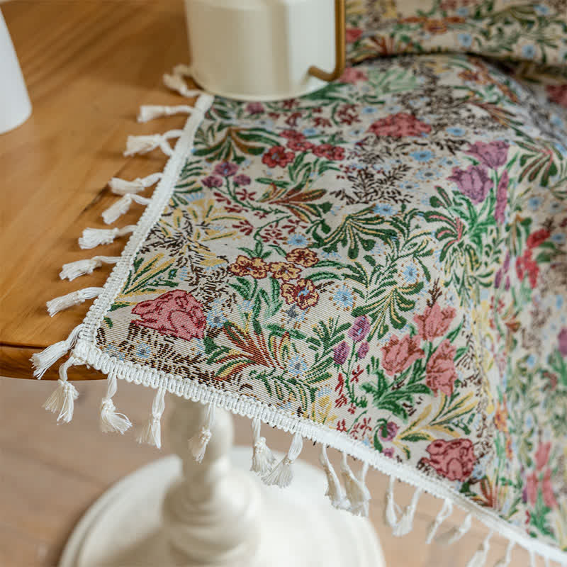 Tenda con nappe floreali vintage pittoriche - image 8