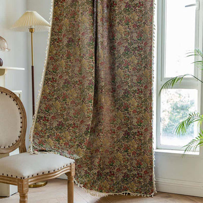 Tenda con nappe floreali vintage pittoriche - image 4