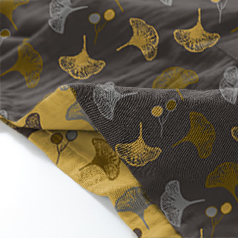 Completo da salotto in kimono di cotone biologico Ginkgo - image 11
