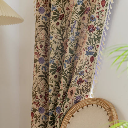 Tenda con nappe floreali e motivo pittorico Dahlia - image 7