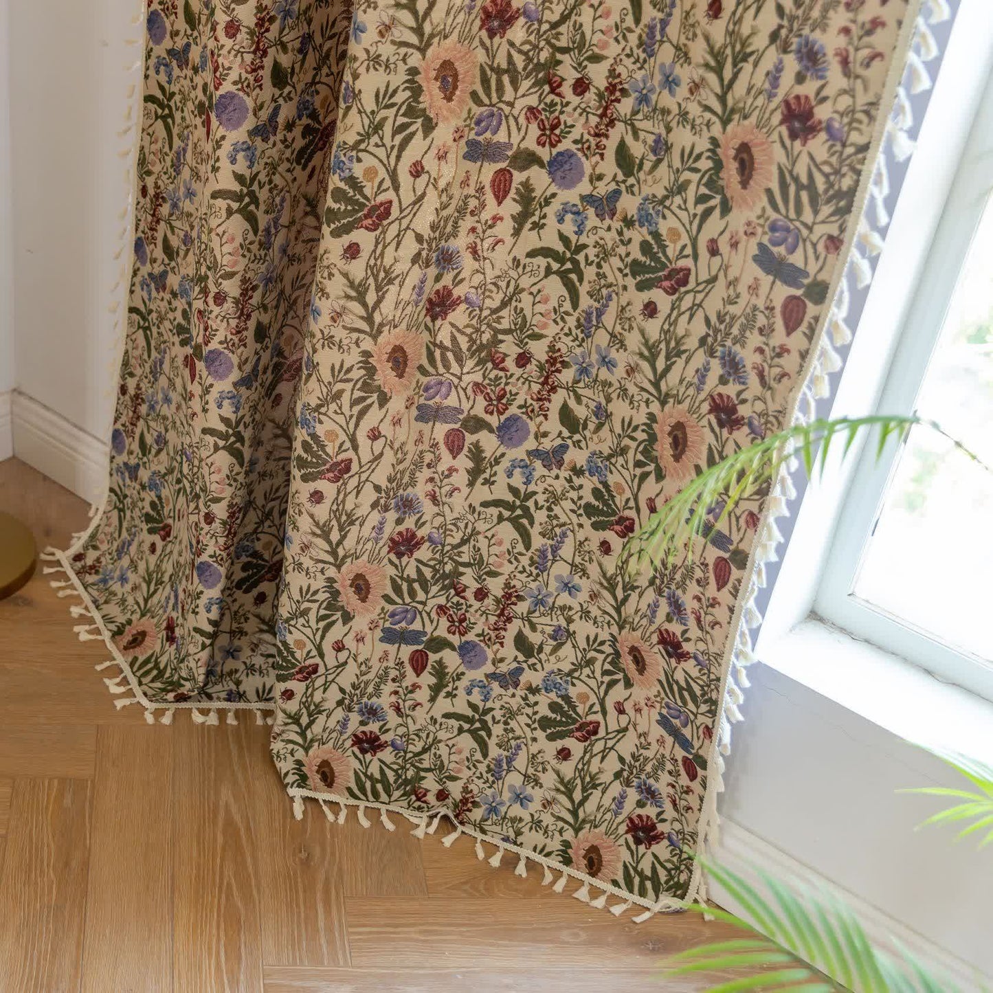 Tenda con nappe floreali e motivo pittorico Dahlia - image 8