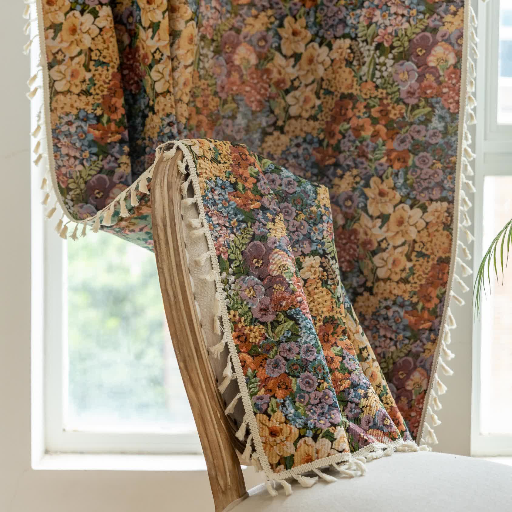 Tenda con nappe di fiori in fiore di lusso - image 5