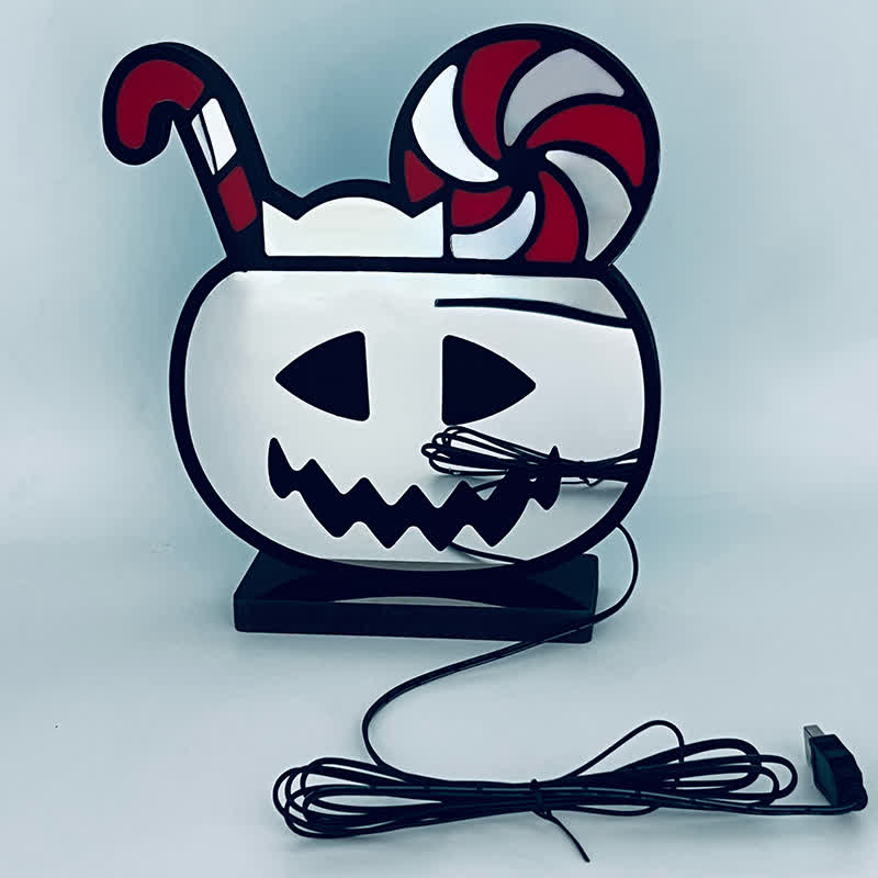 Decorazione di Halloween con luci infinite di zucca 3D - image 8