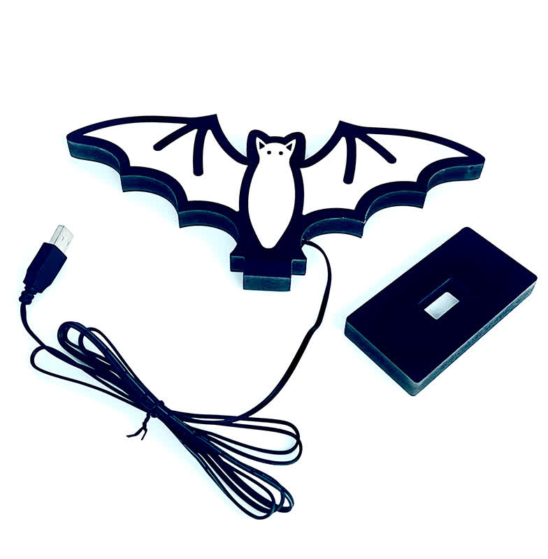 Luci infinite a forma di pipistrello 3D di Halloween - image 7