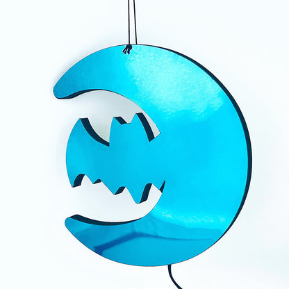 Decorazione sospesa con luci infinite a forma di pipistrello 3D - image 6
