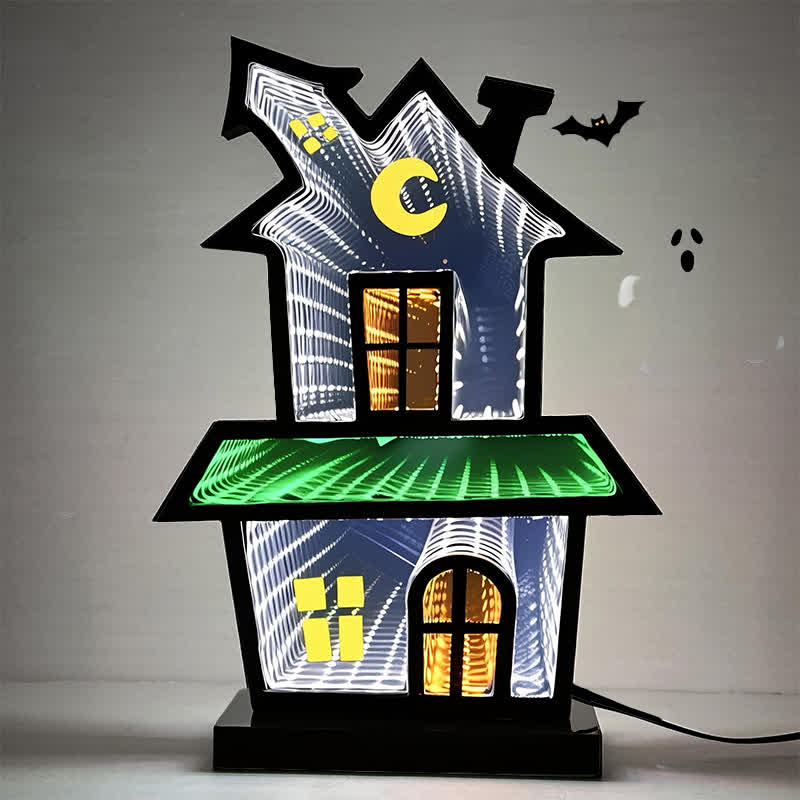 Decorazione di Halloween con luci infinite per la casa 3D - 3 pezzi - 2"L x 7"L x 10"A - image 4