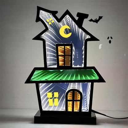 Decorazione di Halloween con luci infinite per la casa 3D - 3 pezzi - 2"L x 7"L x 10"A - image 4