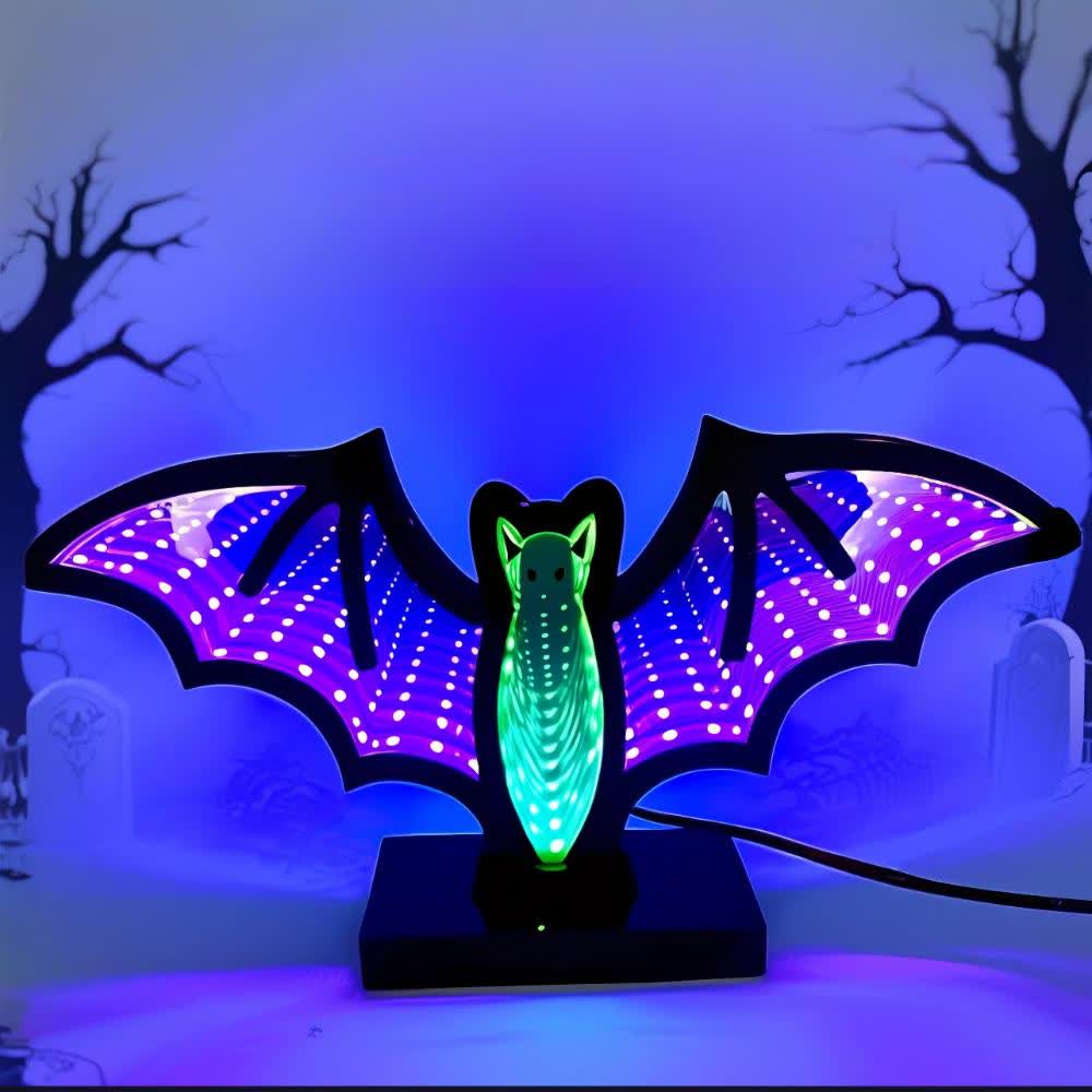 Luci infinite a forma di pipistrello 3D di Halloween - image 2