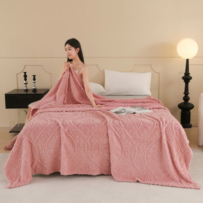 Coperta jacquard floreale vintage - image 11