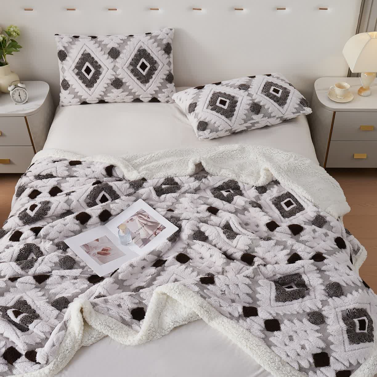 Coperta in jacquard Sherpa in stile bohémien - image 9
