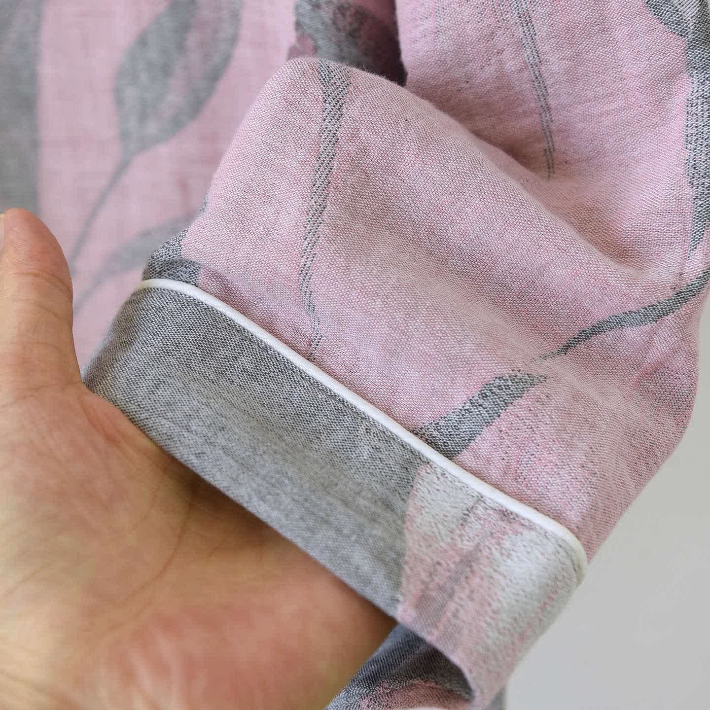 Completo da notte in jacquard di garza di cotone Tulip - image 9