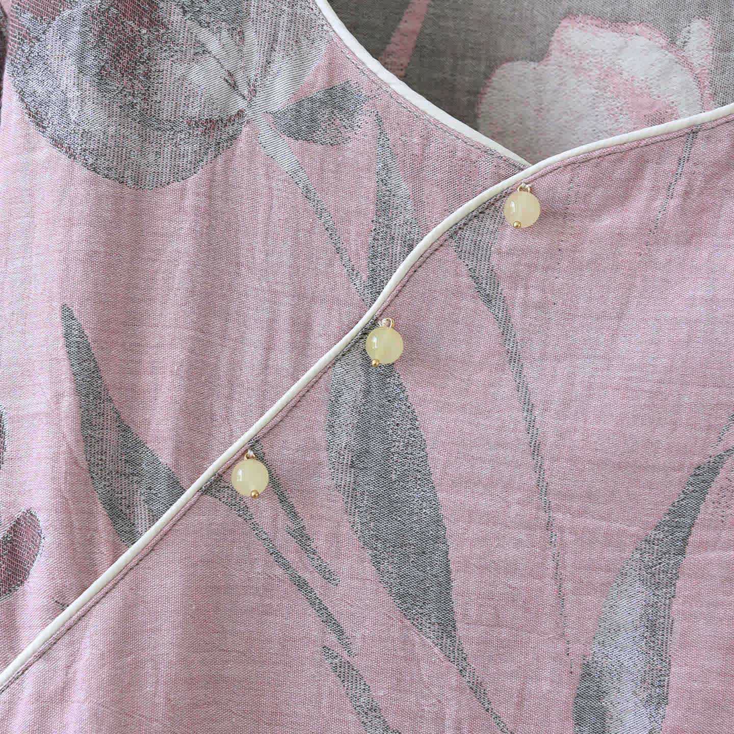 Completo da notte in jacquard di garza di cotone Tulip - image 8