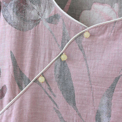 Completo da notte in jacquard di garza di cotone Tulip - image 8
