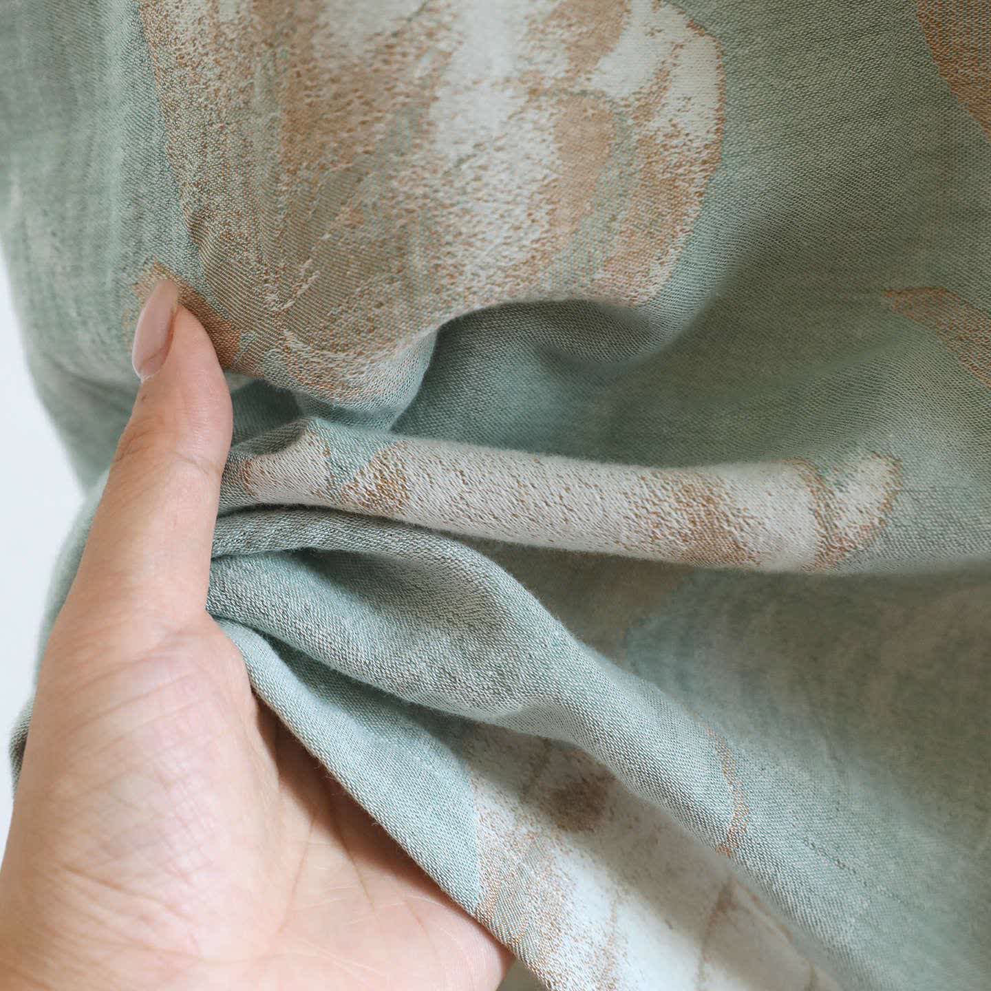 Camicia da notte in jacquard di garza di cotone naturale Tulip - image 14