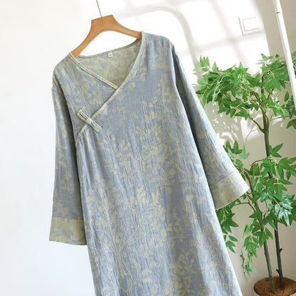 Elegante camicia da notte floreale in cotone biologico - image 6