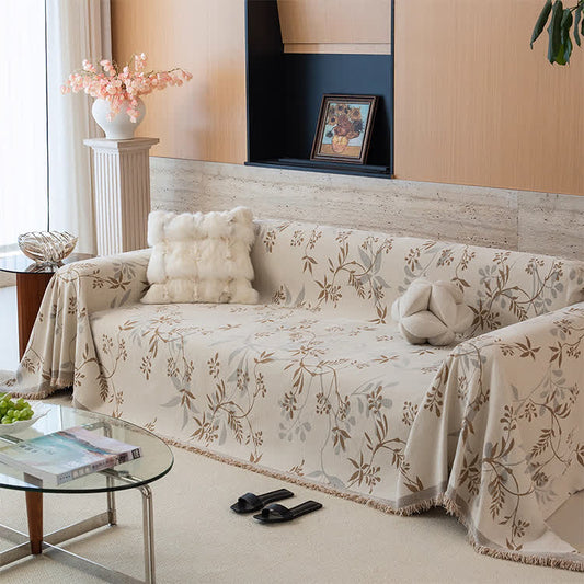 Coperta da divano in ciniglia Subtle Branch - 180cm x 340cm - image 1