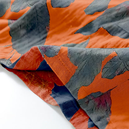 Completo da salotto in kimono di cotone con foglie botaniche - image 7