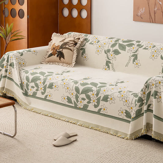 Coperta da divano in ciniglia con giglio rustico - 180cm x 340cm - image 1