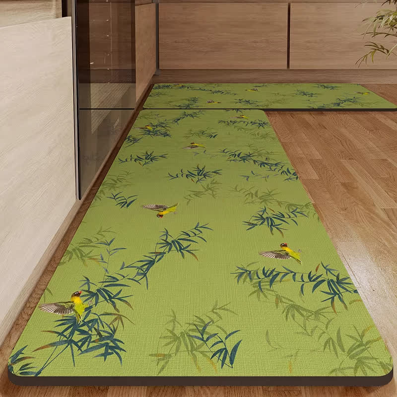 Tappeto assorbente per ingresso cucina Bamboo Bird - image 2