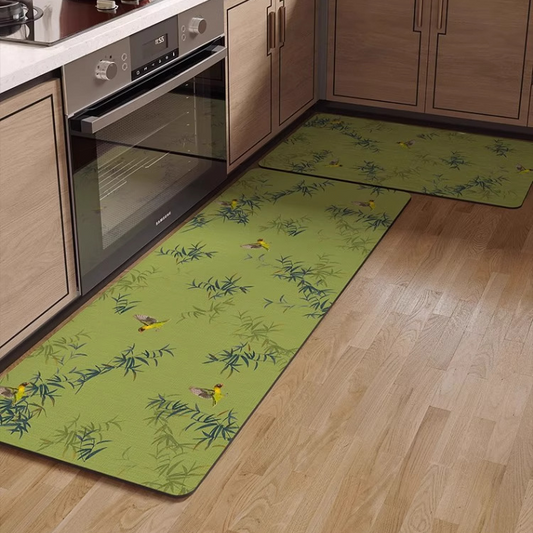 Tappeto assorbente per ingresso cucina Bamboo Bird - 50x80cm+50x160cm - image 1