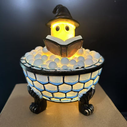 Decorazione luminosa per la lettura dei fantasmi di Halloween - B - 12 cm x 12 cm x 14 cm - image 3