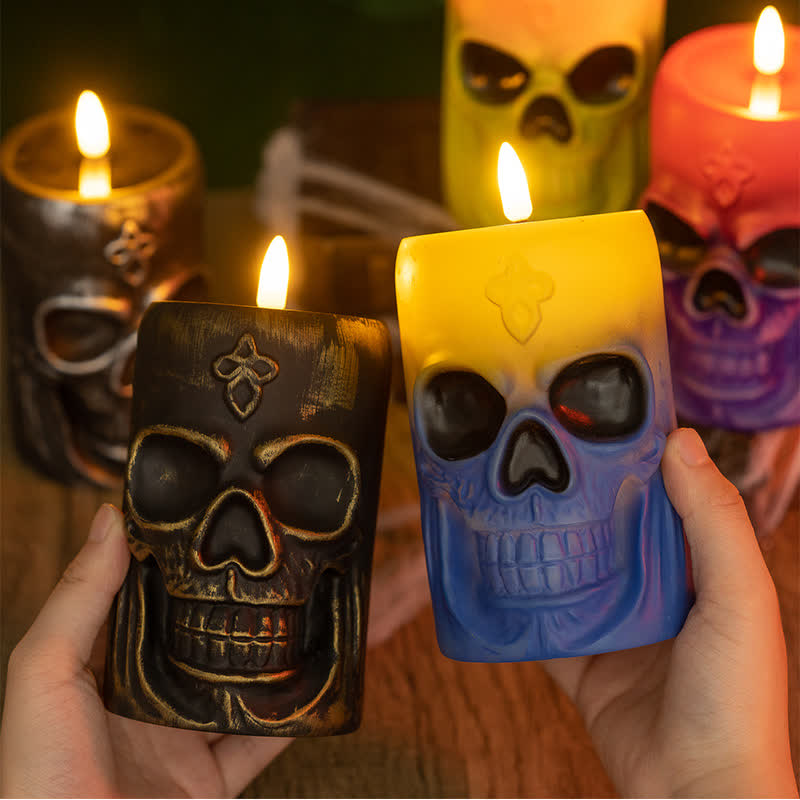 Decorazione luminosa notturna a forma di teschio di Halloween - image 3