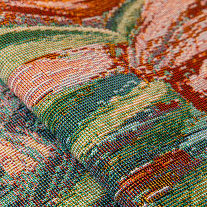 Coperta da divano con volant dipinta a olio - image 7