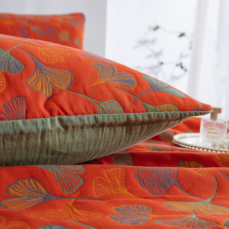 Trapunta in cotone biologico Ginkgo Biloba - image 28