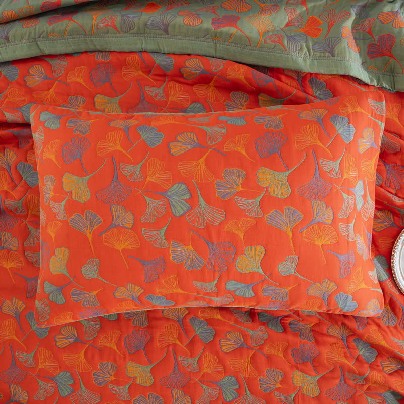 Trapunta in cotone biologico Ginkgo Biloba - image 27