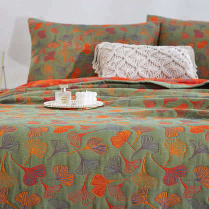 Trapunta in cotone biologico Ginkgo Biloba - image 32