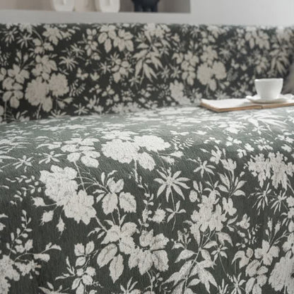 Coperta da divano con motivo floreale a foglie di papavero - image 6