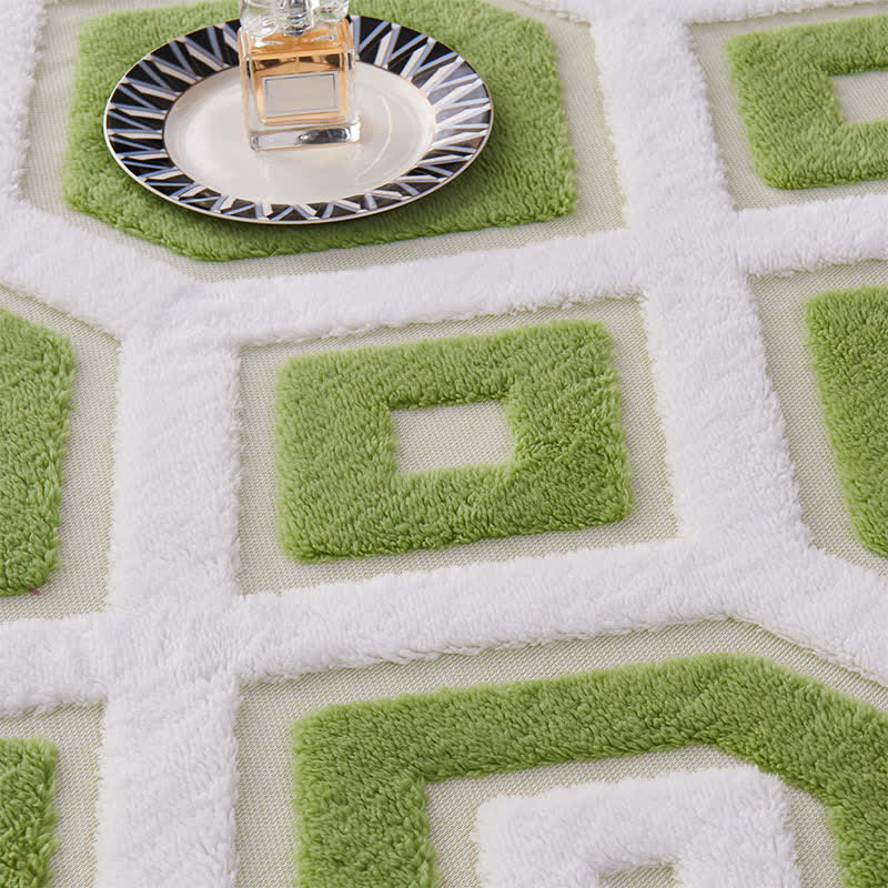 Coperta in jacquard Sherpa con motivo geometrico - image 7