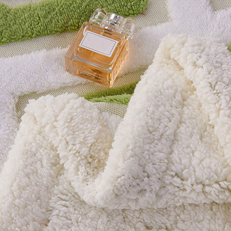 Coperta in jacquard Sherpa con motivo geometrico - image 9